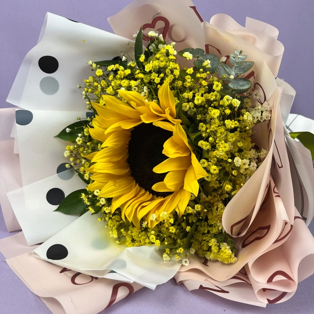 Flores Amarillas Girasol con Baby