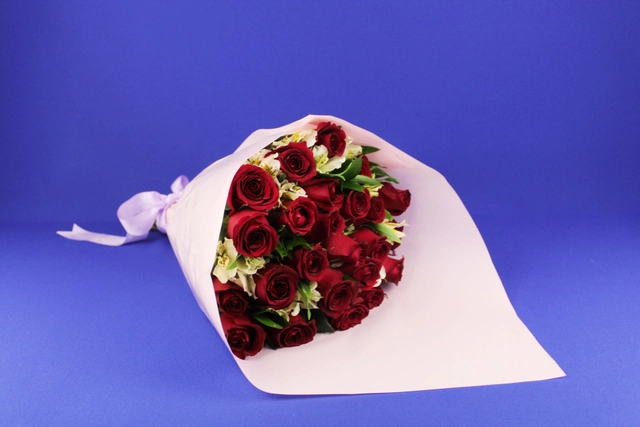 Bouquet-24 Rosas Rojas