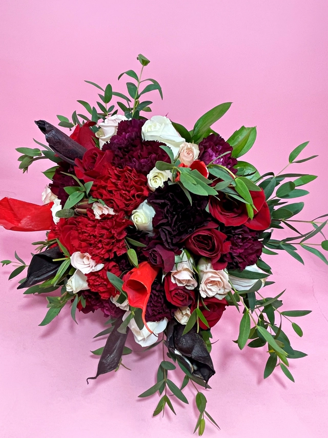 Ramo de Novia con Alcatraz y Claveles