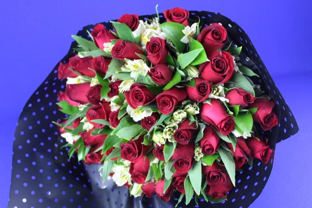 Bouquet 48 Rosas Rojas