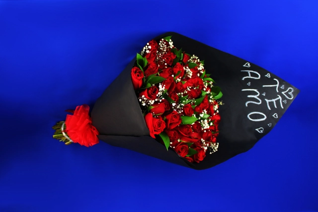 Ramo 50 Rosas con baby y ruscus