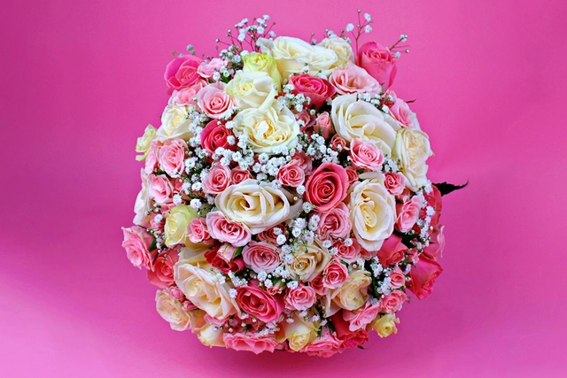 Ramo de Novia con Mini Rosas